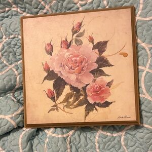 Charming Pink Rose Canvas Art